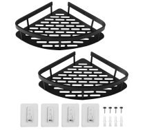 Gotel M39A1 stūra vannas istabas plauktu komplekts, 2 gab., alumīnijs - bathroom shelf, corner shelf, aluminum shelf