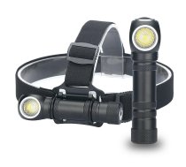2-in-1 LED velosipēda lukturis un galvas lukturītis, 300 lūmeni