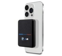 BMW M Collection MagSafe 15W 5000mAh bezvadu ārējais akumulators, melns - MagSafe powerbank, 5000mAh powerbank