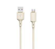 Dudao L7SM USB-A - micro USB kabelis 5A 1m, bēšs - micro usb cable, fast charging cable, 5a usb cable