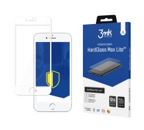 3mk HardGlass Max Lite aizsargstikls iPhone 7 / 8, balts - 9H glass iPhone, full coverage glass