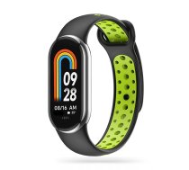 Tech-Protect SoftBand siksniņa Xiaomi Smart Band 8 / NFC - melnā un zaļā krāsā | strap for black and green