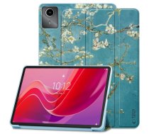Lenovo Tab M11 11'' (TB-330FU) Trifold Tech-Protect SmartCase Protective Cover Case, Blue with Sakura | Planšetes Vāciņš Maciņš Apvalks Grāmatiņa