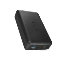 Ārējais akumulators Puro Fast 20000 mAh, 2x USB-A + 1x USB-C, melns - puro fast powerbank, 20000mah power bank