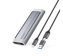 Orico AXM2-G2-V1 M.2 NVMe ārējais diska futrālis, pelēks - m.2 nvme enclosure, external ssd case, usb-c disk adapter