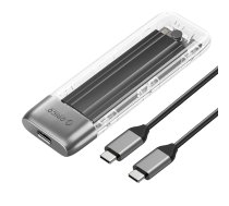 Orico TXM2-C3 M.2 NVMe SSD ārējais korpuss USB-C 10Gb/s, pelēks - ssd enclosure, m.2 nvme adapter, external drive case