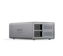 Orico 9828RU3 disku masīvs 2x 2.5"/3.5" SATA HDD/SSD, pelēks - disk array, RAID enclosure, external HDD case