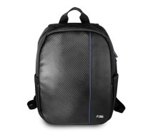 BMW Carbon Navy Stripe mugursoma 16" klēpjdatoram - melna | klēpjdatora soma sportiska backpack a laptop black