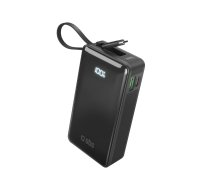 Sbs 10000 mAh 20W ārējais akumulators ar iebūvētu USB-C kabeli, melns - sbs powerbank, 10000mah power bank