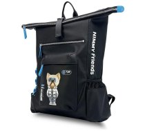Nimmy Cool&Cute 2.0 Dog klēpjdatora mugursoma - melna | Laptop Backpack Black