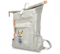 Nimmy Cool&Cute 2.0 Bear klēpjdatora mugursoma - pelēka | Laptop Backpack Gray