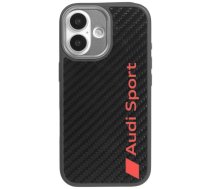 Audi R8 oglekļa šķiedras MagSafe vāciņš iPhone 17 - Melns | Carbon Fiber Phone Case Cover Black