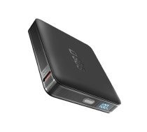 Sbs HD 10W 5000mAh ārējais akumulators ar LCD displeju, melns - compact portable charger, usb-c power bank