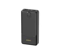 Ārējais akumulators Dudao K10 10000mAh 2.4A 2x USB-A, melns - 10000mah powerbank, portable charger, usb-c power bank