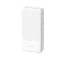 Ārējais akumulators Dudao K10Pro 20000mAh 2 x USB-A, balts - portable charger, dual usb power bank