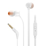 Vadu ieaušu austiņas JBL T110 3.5mm Baltas