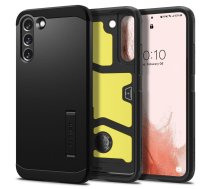 Samsung Galaxy S22 5G (SM-S901) Spigen Tough Armor Case Cover, Black | Telefona Vāciņš Maciņš Maks Apvalks Bampers