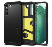 Samsung Galaxy S22+ Plus 5G (SM-S906) Spigen Tough Armor Case Cover, Black | Telefona Vāciņš Maciņš Maks Apvalks Bampers