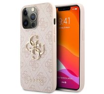 Apple iPhone 13 Pro Max 6,7" Guess Pink Hardcase 4G Big Metal Logo | Kvalitatīvs Telefona Maciņš Vāciņš Apvalks