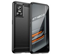 Realme Gt Neo3 Telefona Maciņš Vāciņš Apvalks Bampers, Melns | Carbon Flexible Silicone Case Cover