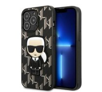 Apple iPhone 13 Pro Max 6.7" Karl Lagerfeld Monogram Ikonik Patch Case Cover (KLHCP13XPMNIKBK), Black | Telefona Maciņš Vāks Apvalks Bampers