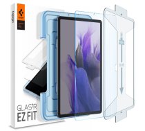 Samsung Galaxy Tab S7 FE (SM-T730 SM-T736B) Spigen "EZ FIT" Tempered Glass Screen Protector | Planšetes Ekrāna Aizsargstikls ar Papildus Rāmi