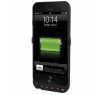 Ferrari iPhone 6/6S melns vāciņš ar akumulatoru - battery case, Ferrari Scuderia, LED battery indicator
