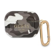 Guess AirPods Pro vāciņš Camouflage Melns - Guess accessory, TPU case, Camouflage collection