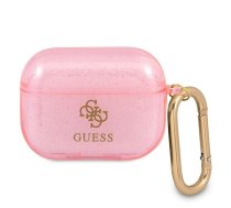 Guess AirPods Pro vāciņš Glitter Rozā - TPU case, Glitter collection, earbuds protective cover