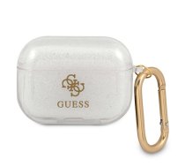 Guess AirPods Pro maciņš Glitter Caurspīdīgs - TPU case, Glitter collection, protective AirPods cover