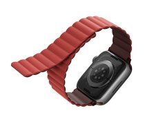 Uniq Band Revix Apple Watch Series 1/2/3/4/5/6/7/8/se/se2 38/40/41mm. Reversible Magnetic Maroon-coral/maroon-coral