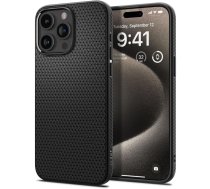 Apple iPhone 15 Pro 6.1'' Spigen Liquid Air Case Cover, Black | Telefona Vāciņš Maciņš Maks Apvalks Bampers