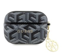 Guess AirPods Pro maciņš GCube Charm, melns - designer earbuds case, Guess 4G accessories