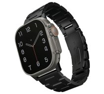Uniq Osta Strap Case For Apple Watch 42/44/45/ 49mm Series 1/2/3/4/5/6/7/8/se/se2/ultra Stainless Steel - Black