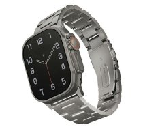 Uniq Osta Strap Case For Apple Watch 42/44/45/ 49mm Series 1/2/3/4/5/6/7/8/se/se2/ultra Stainless Steel Silver/titanium Silver