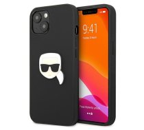 Apple iPhone 13 mini" Karl Lagerfeld Leather Ikonik Karl`s Head Metal Case Cover (KLHCP13SPKMK), Black | Telefona Maciņš Vāks Apvalks Bampers