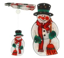 LED piekaramā Ziemassvētku logu dekorācija Sniegavīrs 45 cm