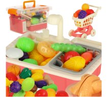 Bērnu virtuves piederumu komplekts ar izlietni un dārzeņiem, 54 gab. - kids kitchen set, play kitchen