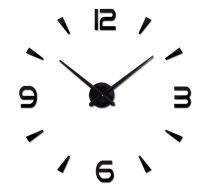 Liels DIY sienas pulkstenis ar 4 cipariem, regulējams 80–120 cm, melns - wall and table clocks, wall clock