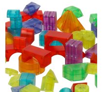 Magnētiskais konstruktors ar gaismas elementiem 3D figūras 134 gab.