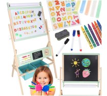 LULILO Kredo divpusēja magnētiskā un krīta tāfele bērniem KX3080 - kids board, magnetic board, chalkboard