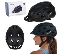 Ikonka Rallex velo ķivere, regulējama, M (54-58 cm), melna - bicycle helmet, bike helmet, adjustable helmet