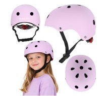 Bērnu velo ķivere Trike Fix ar LED, M (55-58 cm), violeta - kids cycling helmet, helmet for children, Trike Fix helmet