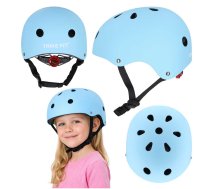 Bērnu velo ķivere Trike Fix ar LED, M (55-58 cm), zila - kids cycling helmet, helmet for children, Trike Fix helmet
