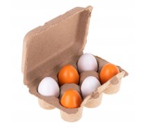 Rotaļlietu koka olas, atverāmas, 6 gb | Toy wooden eggs