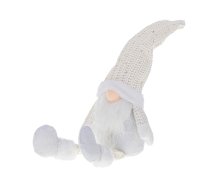 Ziemassvētku Rūķītis Mīkstā Rotaļlieta Dekors 47 cm, Balts | Christmas Gnome Soft Toy Decor