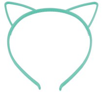 Galvas Matu Stīpa Kaķu Ausis, Zaļa | Hair Hoop Headband Cat Ears, Green