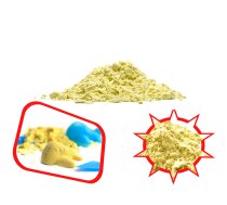 Kinētiskās smiltis 1kg, Dzeltens | Kinetic Magic Sand