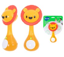 Mazuļu LED Grabulis Zobgrauzis Rotaļlieta ar Skaņām, Lauva | Baby Rattle Toy Teether