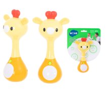 Mazuļu LED Grabulis Zobgrauzis Rotaļlieta ar Skaņām, Žirafe | Baby Rattle Toy Teether